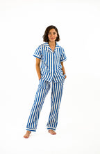 Cargar imagen en el visor de la galería, Midnight Blue Spring Women Pijama
