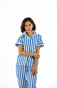 Midnight Blue Spring Women Pijama